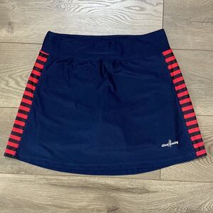 iGlow Running Skirt Red Blue High Rise Pocket Tennis Golf Skirt Skort Size M